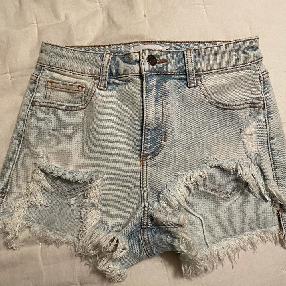 Size small, light washed cello shorts